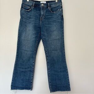 Current Elliott high rise slim straight jeans 31